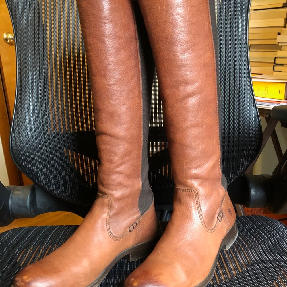 FRYE Women's Molly Gore Tall Riding Boot - Picture 3 of 8